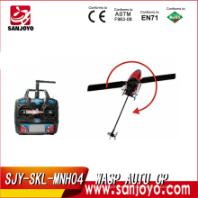 SKYARTEC 2014 neu MNH04 7CH 2.4G LCD WASP AUTO CP eine Schlüsselumschaltung invertierter Flug rc Hubschrauber japanischer rc Hubschrauber